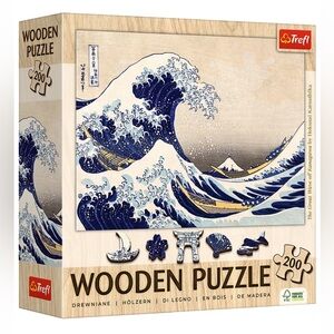 Trefl The Great Wave Wooden Puzzle 200 Pieces in Great Condition
